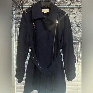 Michael Kors women’s black wool coat. 
Size 12 petite.